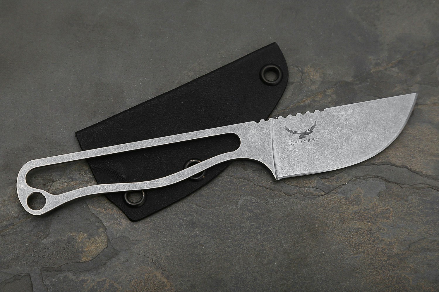 Kestrel Knives Titanium Skeleton EDC Knives Fixed Blade Knives Drop