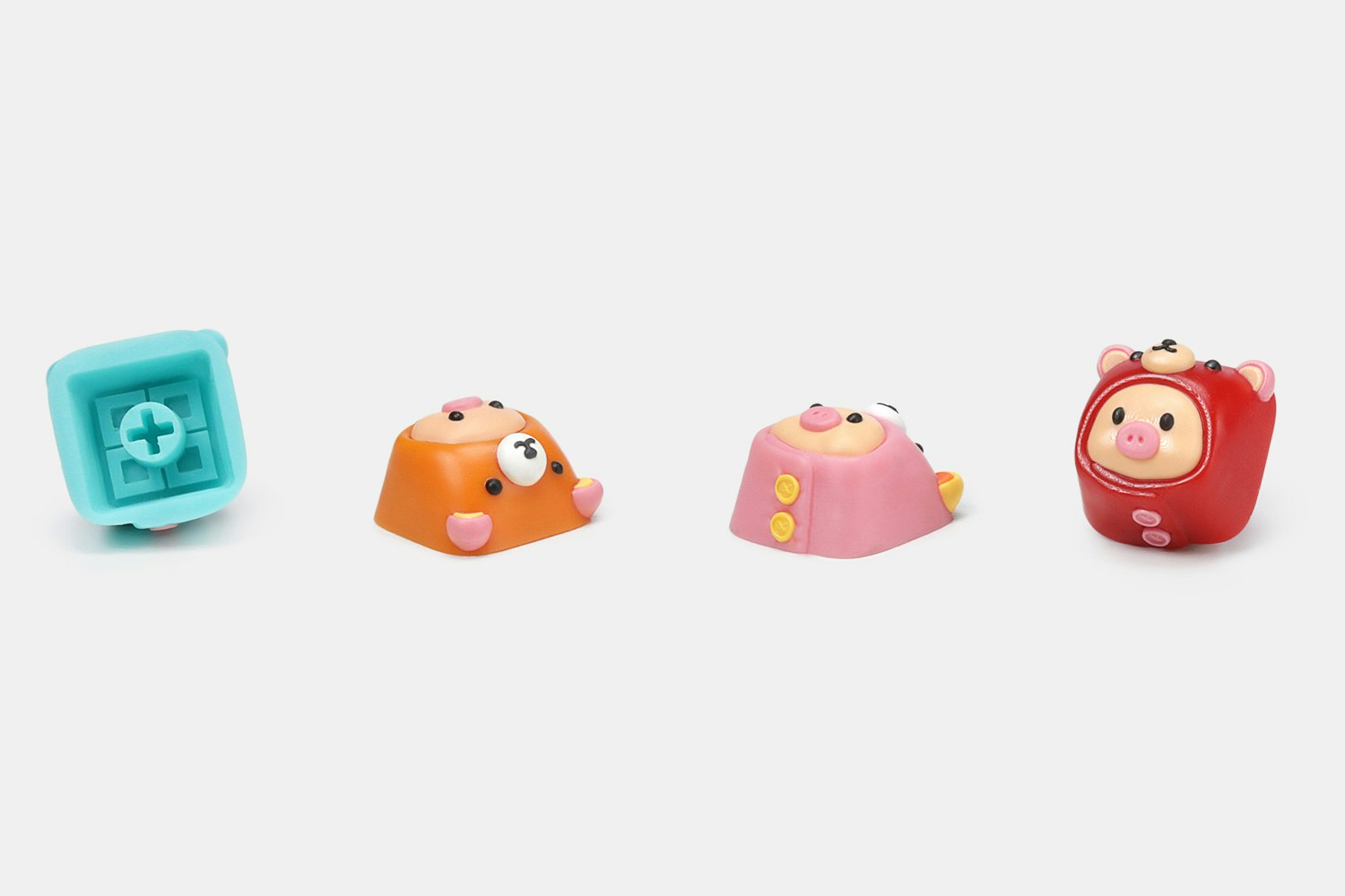 KeycapKust Piggy Bear Pajamas Artisan Keycap