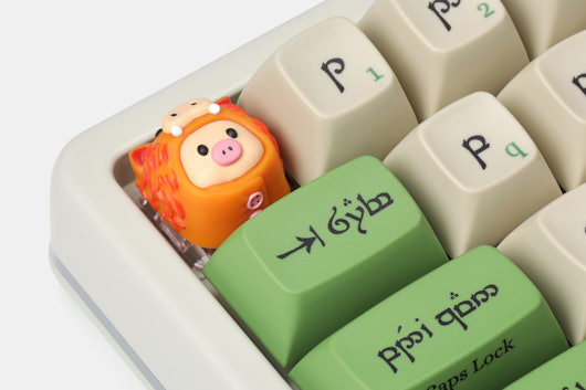KeycapKust Piggy Boar Pajamas Artisan Keycap