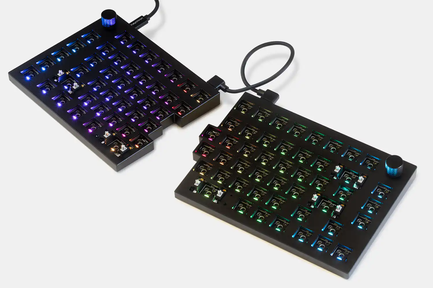 Keychrone Split Keychron Q11 Barebones Knob Split Mechanical Keyboard | Mechanical ...