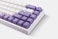 White Case w/Purple And White Keycaps
