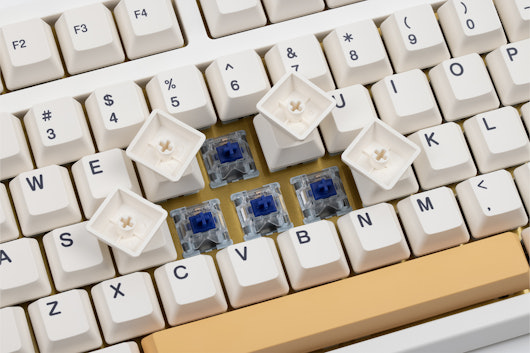 Keydous NJ80 Keyboard With Brass Plate & MOMOKA Switches