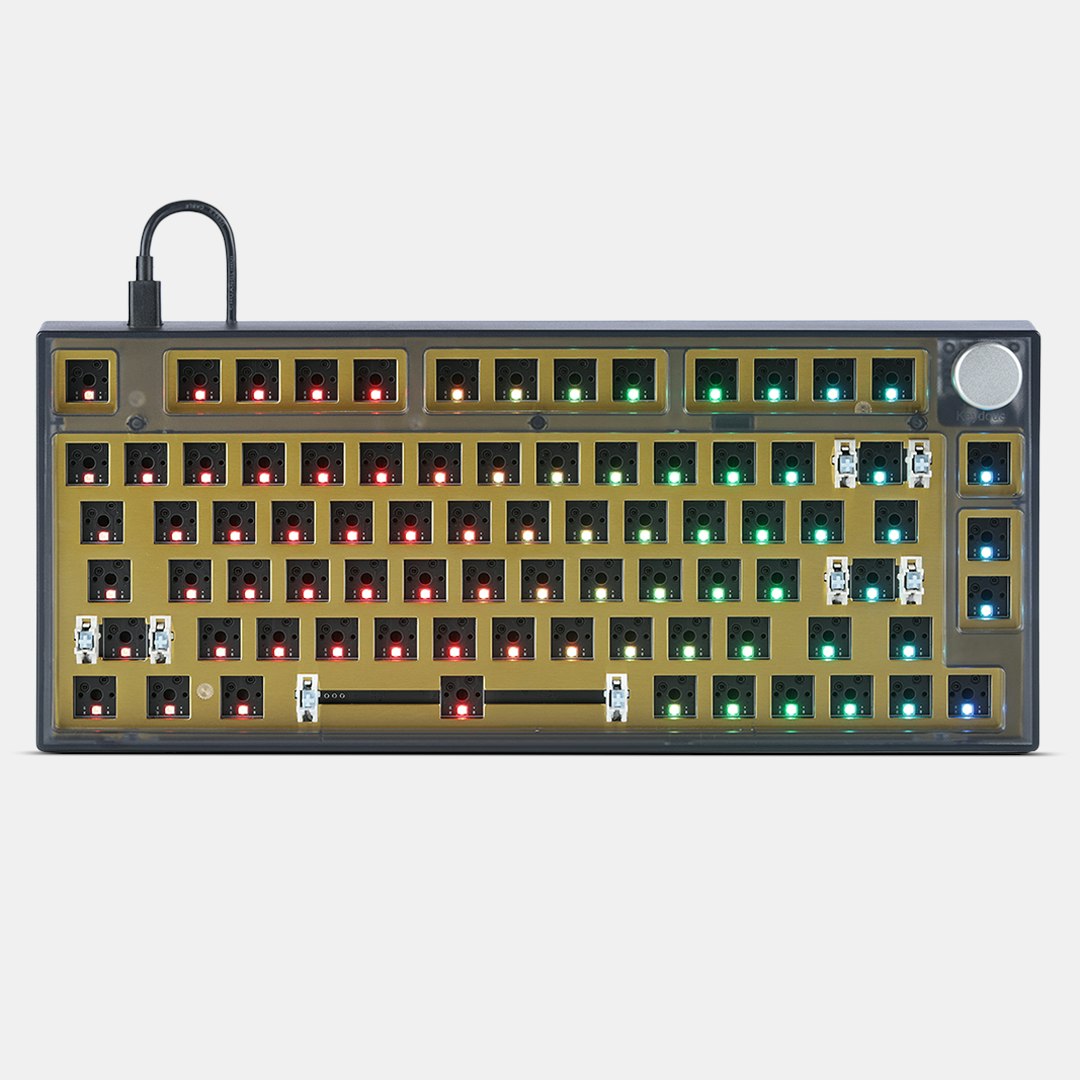 Keydous NJ80 Smoke Wireless Barebones RGB Keyboard Reviews Mechanical