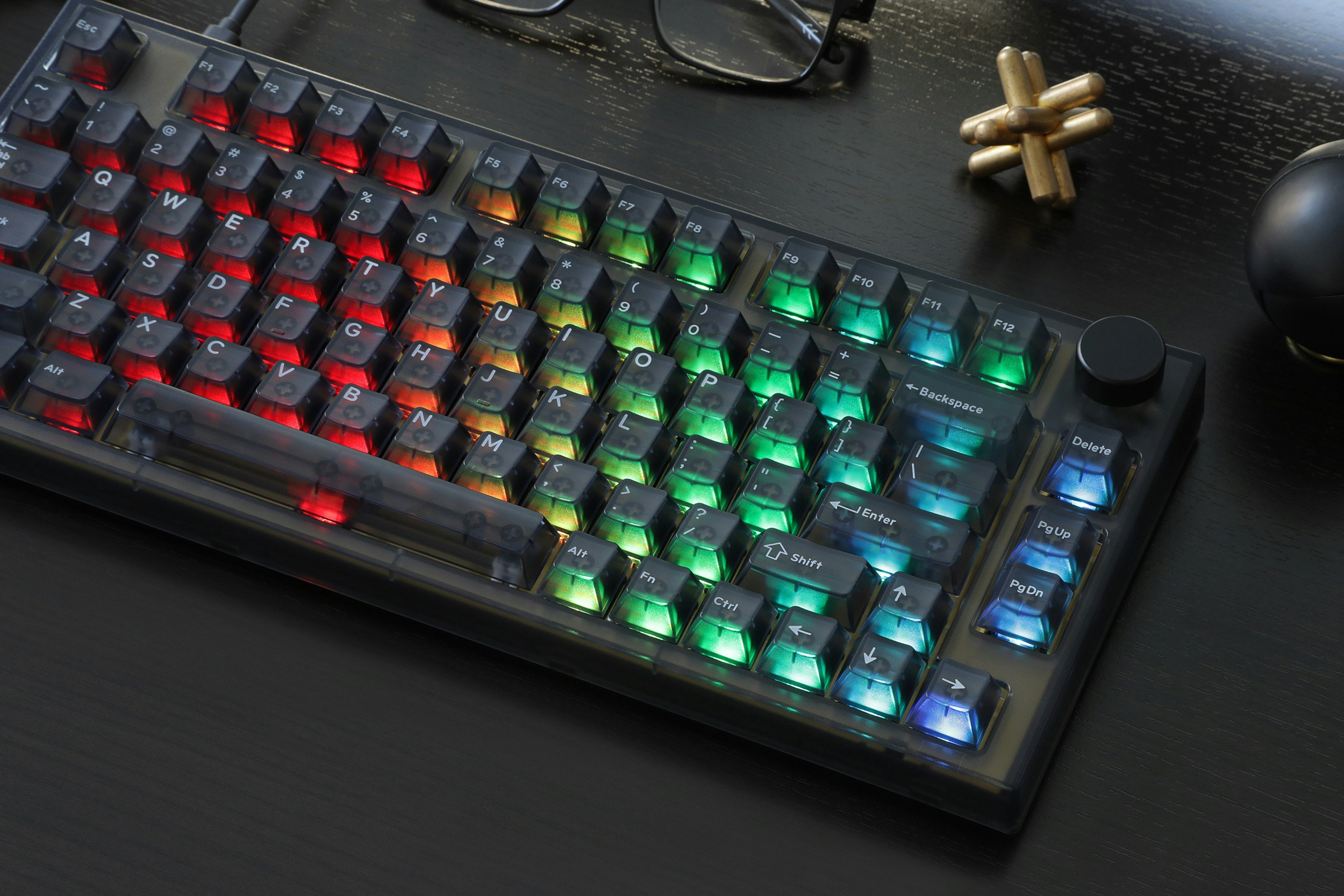 Keydous NJ80 Smoke Wireless RGB Keyboard Drop Exclusive Mechanical Keyboards Custom Layout