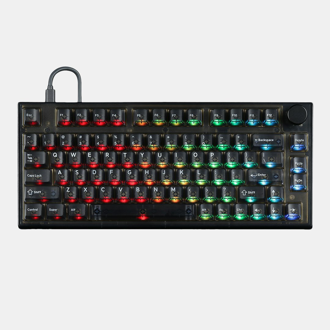 

Keydous NJ80 Smoke Wireless RGB Keyboard Drop Exclusive