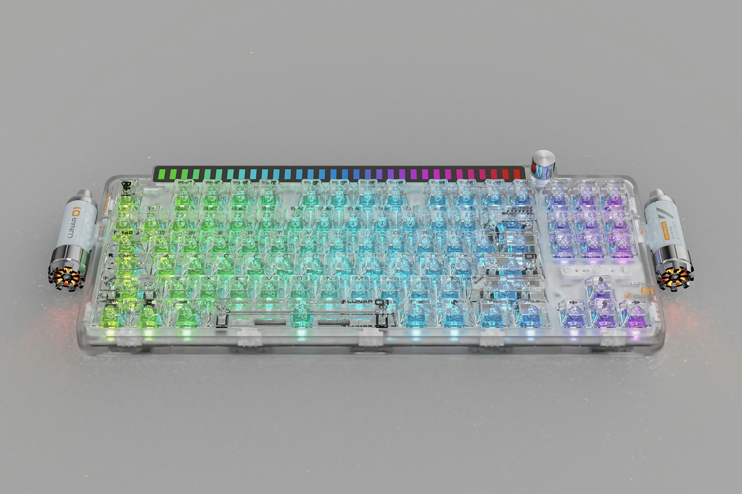 KeysMe Cherry Profile Crystal/Icy PC Keycap Set