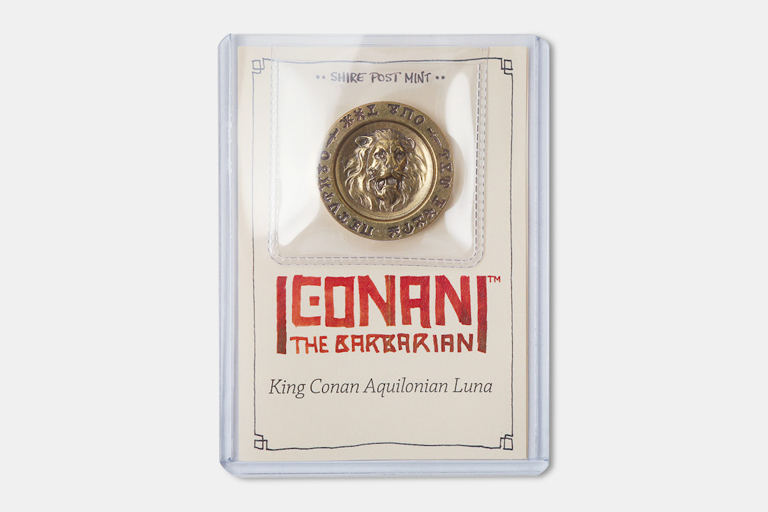 King Conan Aquilonian Luna Brass Coin