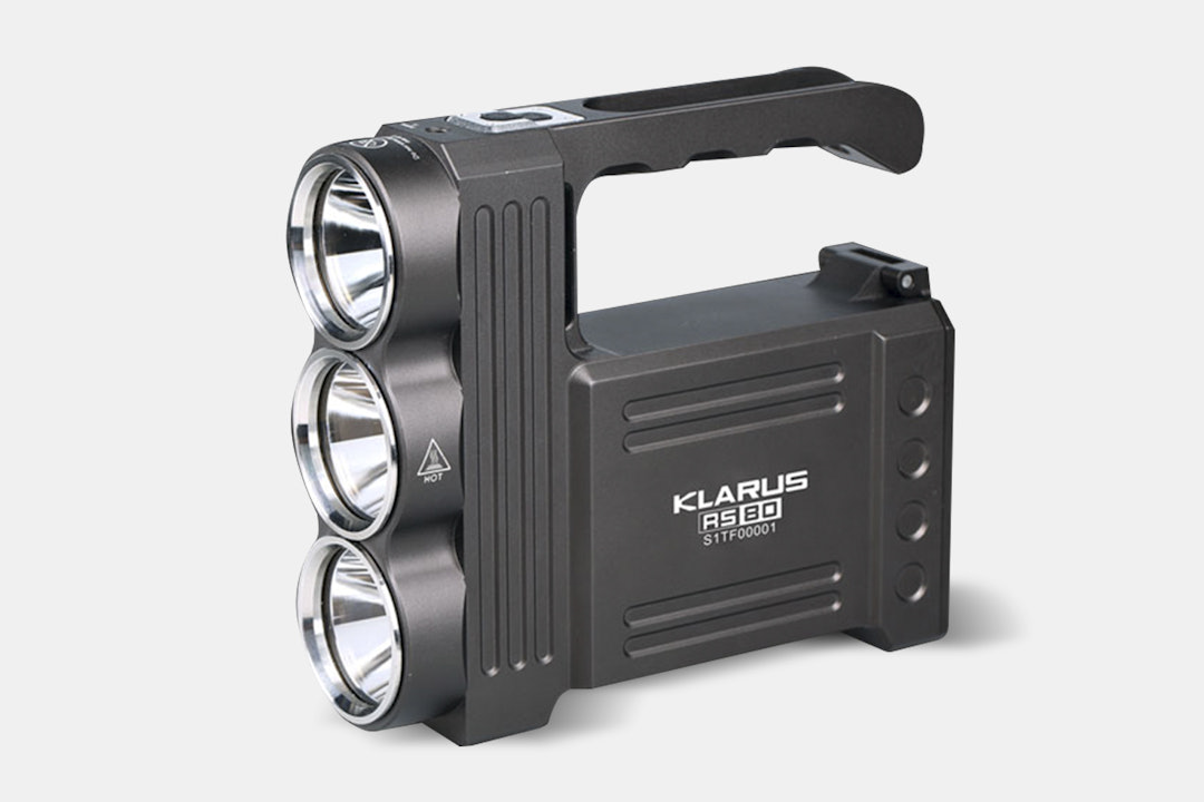 Klarus RS80 Triple-Lamp Portable Spotlight