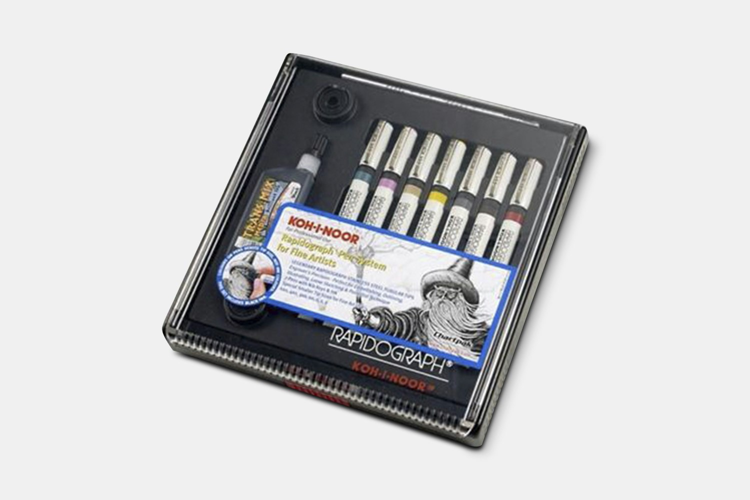 KohINoor Rapidograph Stainless Steel 7Pen Set Pens Calligraphy