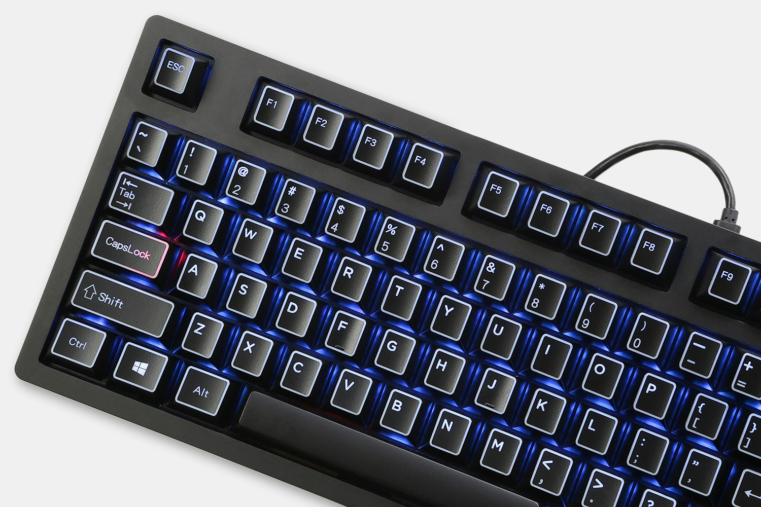 KP ABS Outlined Laser-Etched Keycap Set (145 Keys)