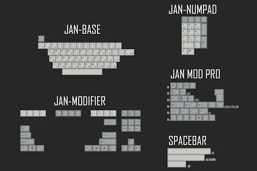 KPrepublic Dye-Subbed Keycaps (Russian / Japanese)