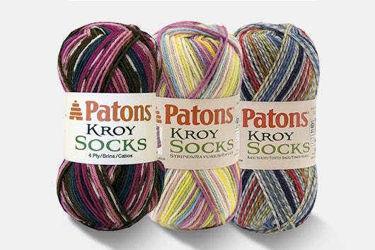 Kroy Socks Yarn Bright Colors by Patons - 3PK