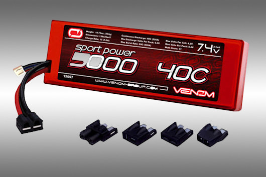 Venom Sport 2S 7.4v 5000mah Lipo Battery (+ $55) 