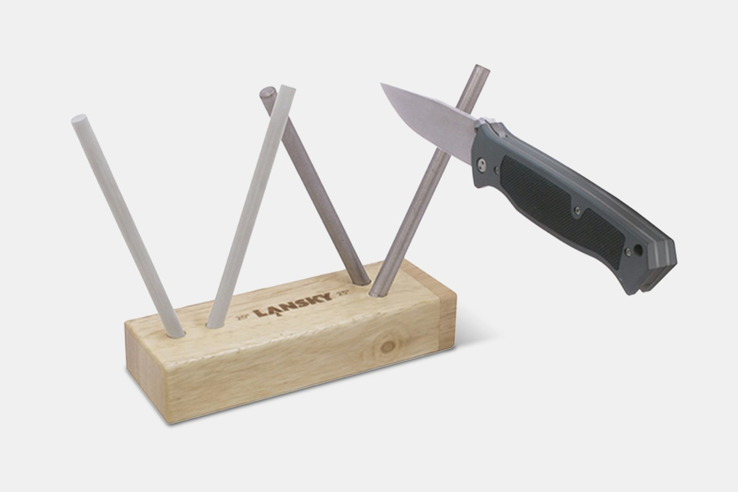 Lansky Diamond Ceramic Turn Box Sharpener (4 Rods) Knife Sharpeners