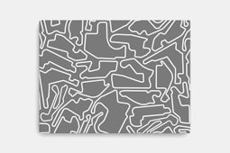 Indycar Track Canvas - White - Gray 