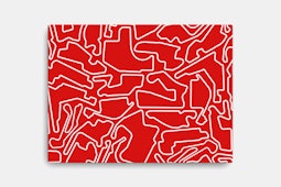 Indycar Track Canvas - White - Red 