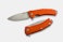 Stonewash Blade, Orange G10 Handle