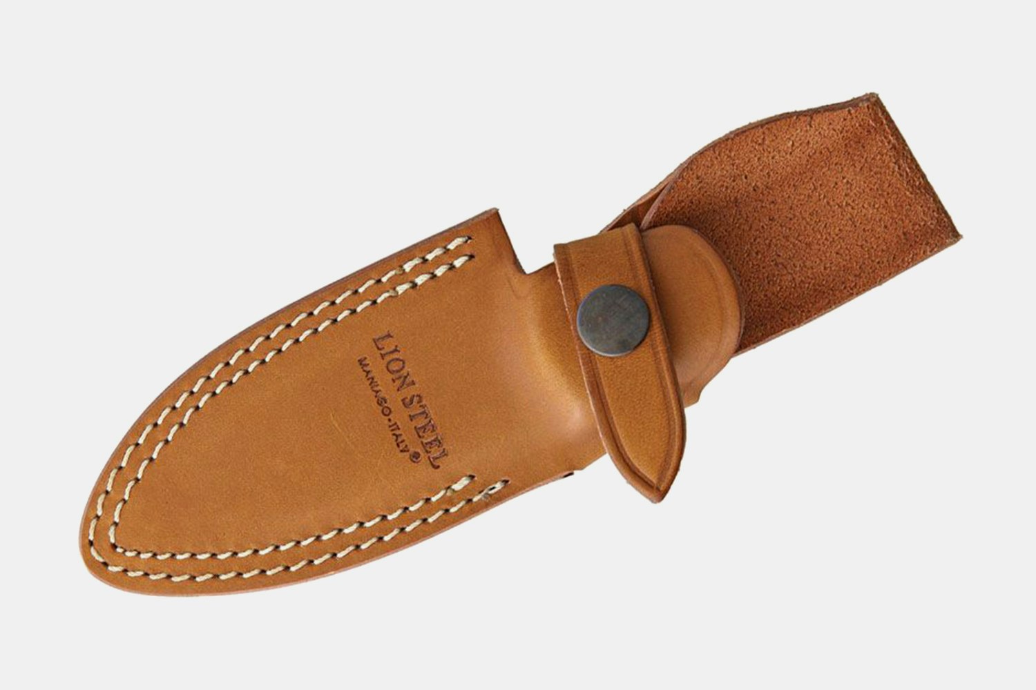 LionSTEEL M4 M390 Fixed Blade w/ Leather Sheath Knives Fixed Blade