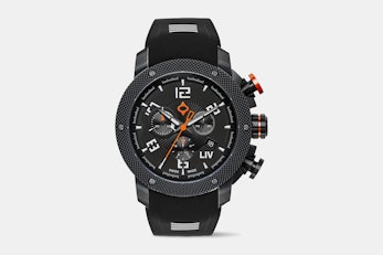  1210.45.14.SRB500 (black silicone strap with white inserts)