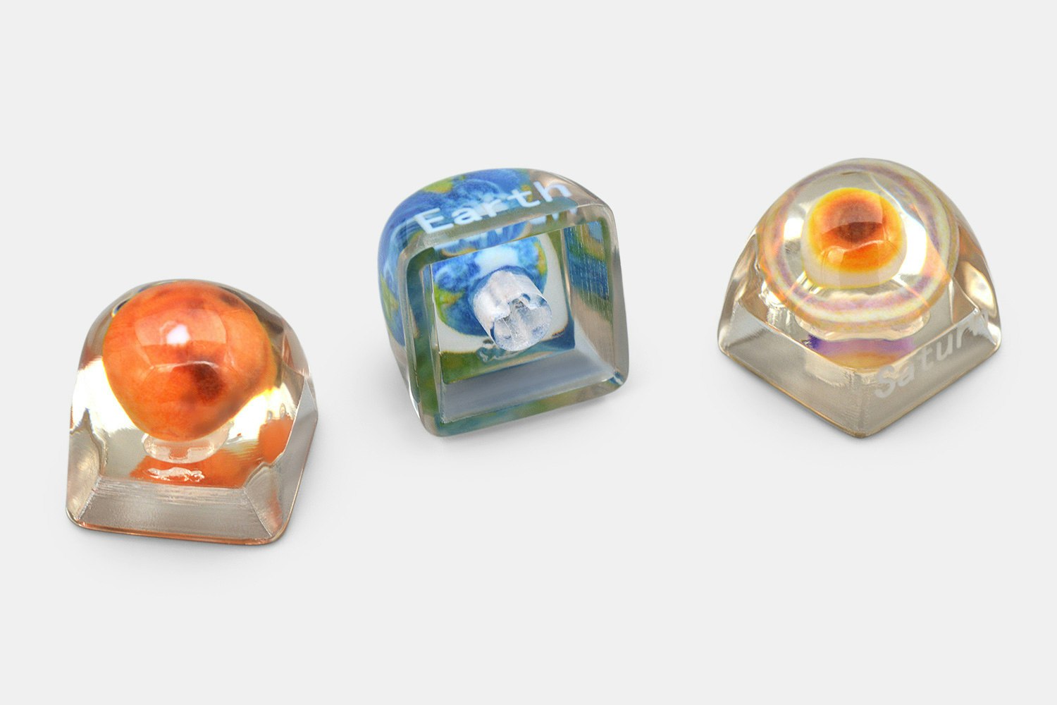 LOBUCap Solar System Resin Artisan Keycaps