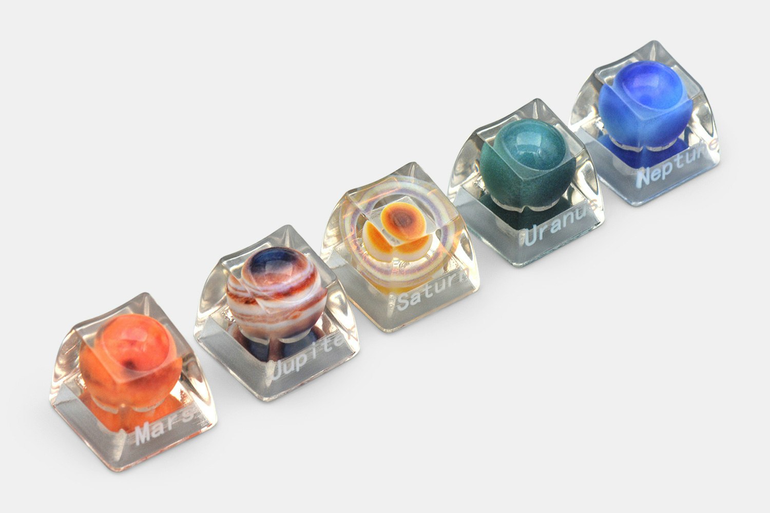 LOBUCap Solar System Resin Artisan Keycaps