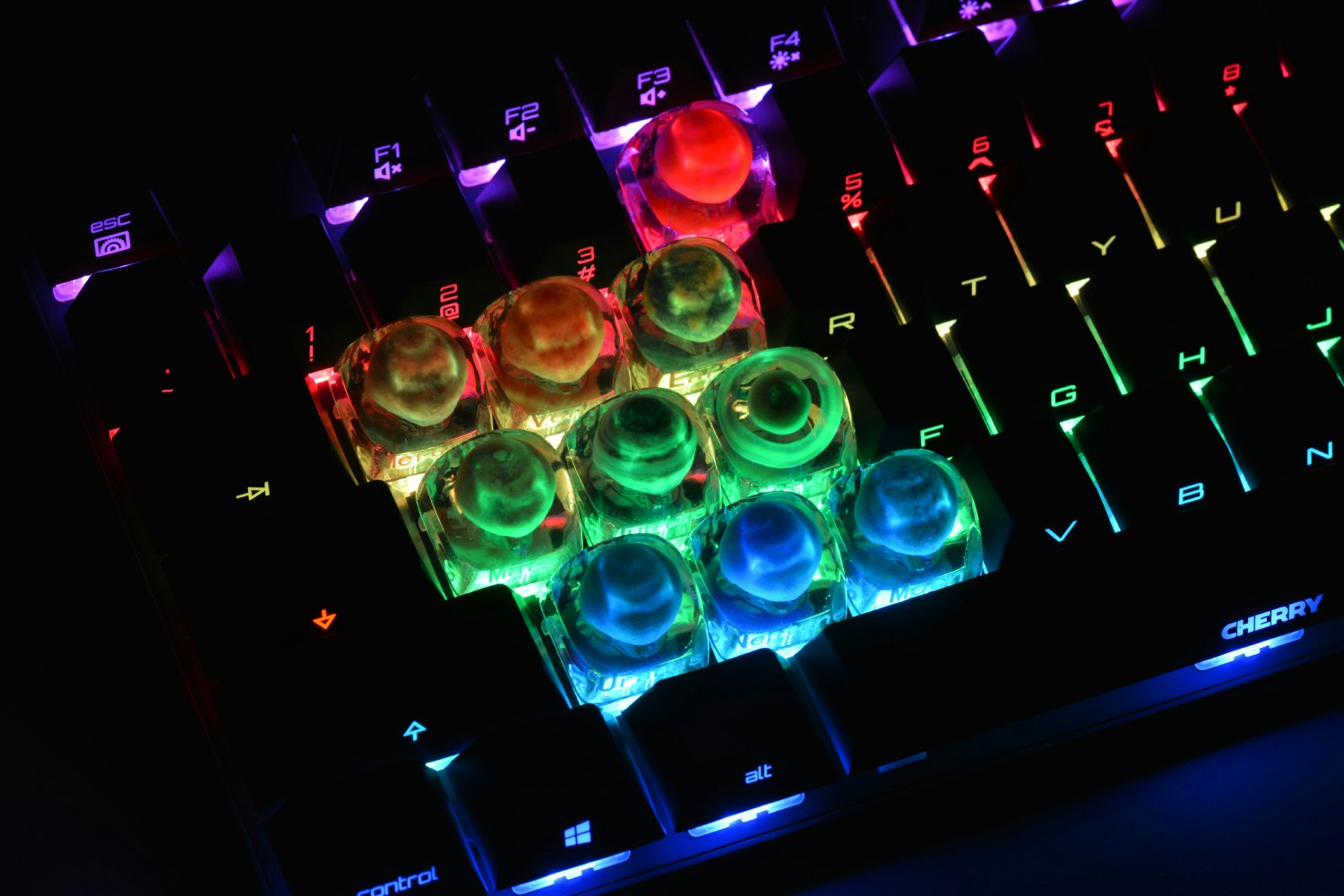 LOBUCap Solar System Resin Artisan Keycaps