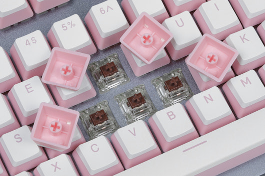 LOOP Pudding V2 Pink All in One PBT Doubleshot Backlit Keycap Set