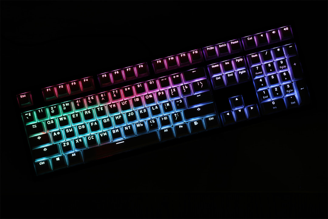 LOOP Russian & Korean PBT Doubleshot Keycap Set