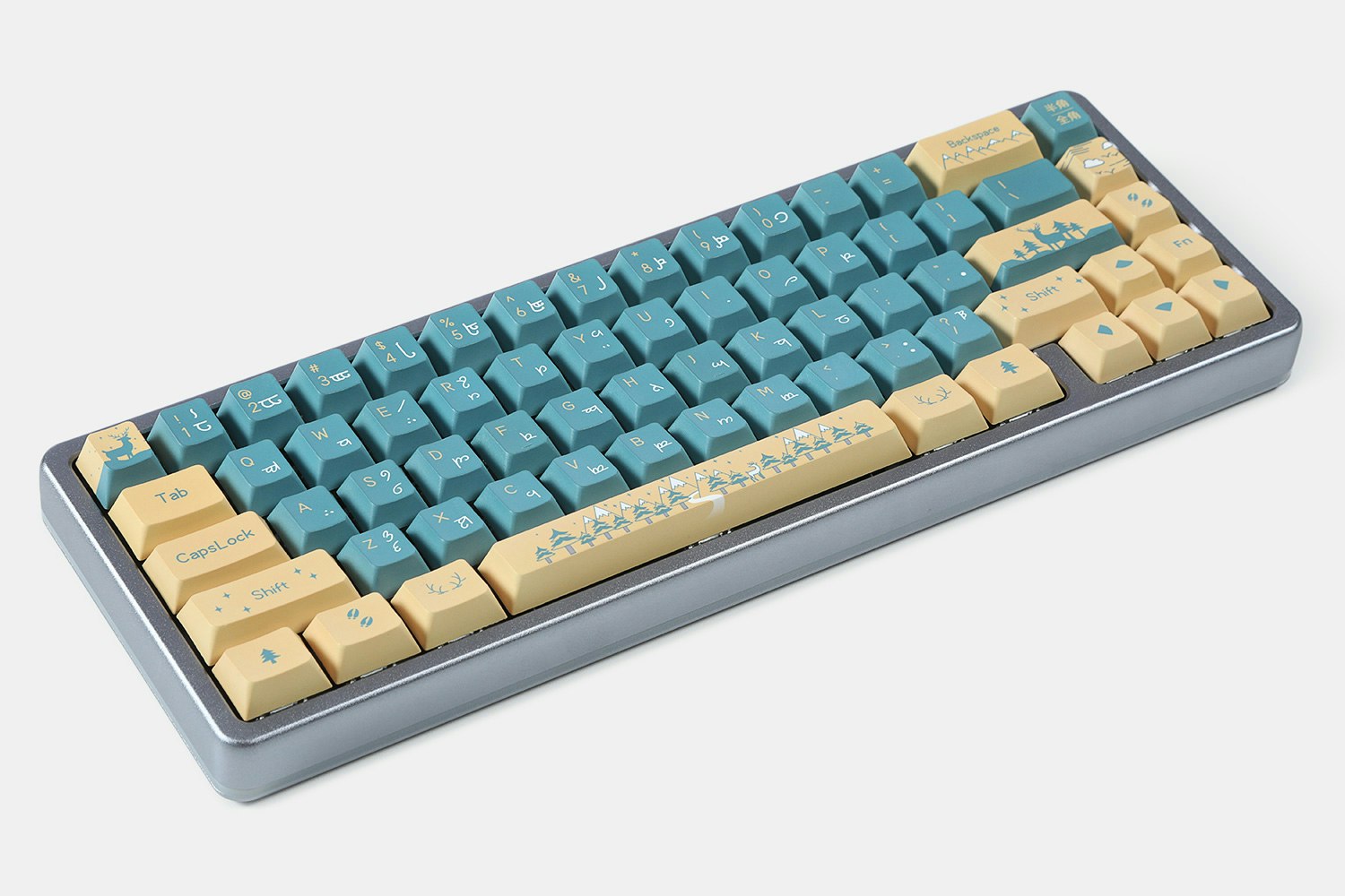 Lugoo Deer in Woods PBT Dye-Subbed Keycap Set