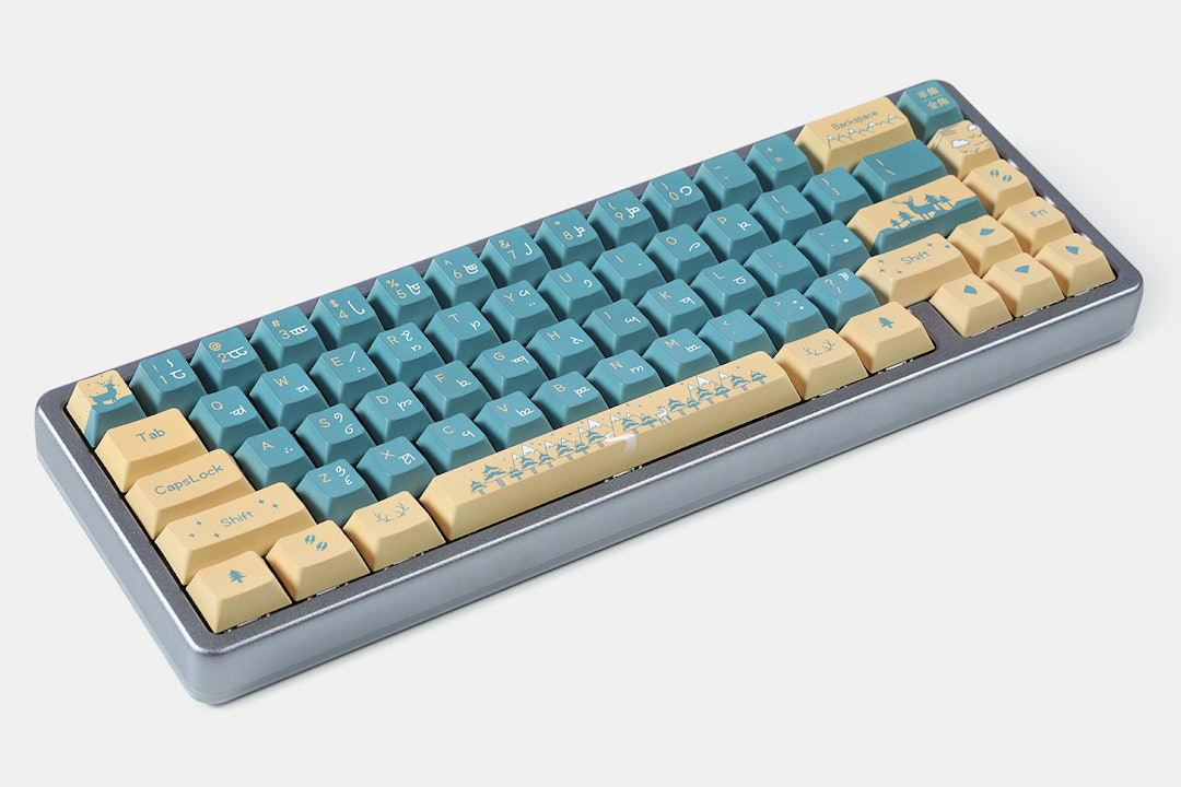 Lugoo Deer in Woods PBT Dye-Subbed Keycap Set