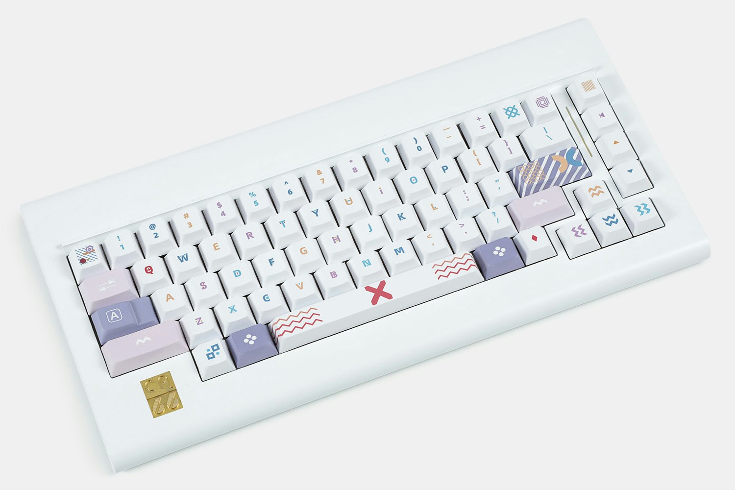 LUGOO Dye-Subbed PBT Memphis Keycap Set