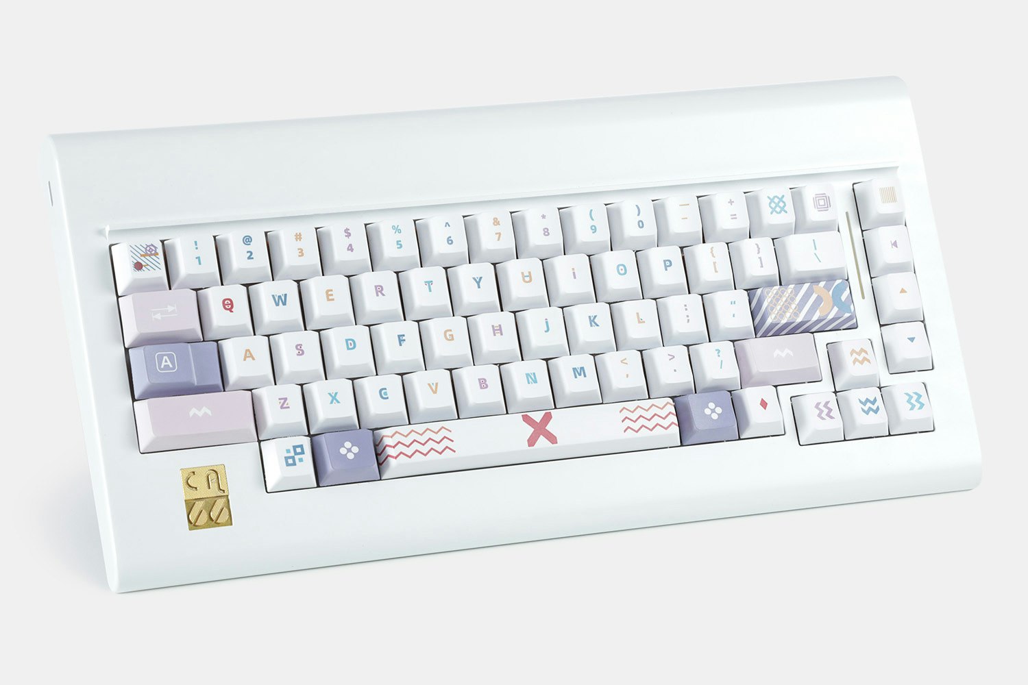 LUGOO Dye-Subbed PBT Memphis Keycap Set