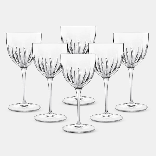 Luigi Bormioli Mixology 17 oz Cocktail Ice Drinking Glasses (Set of 6)