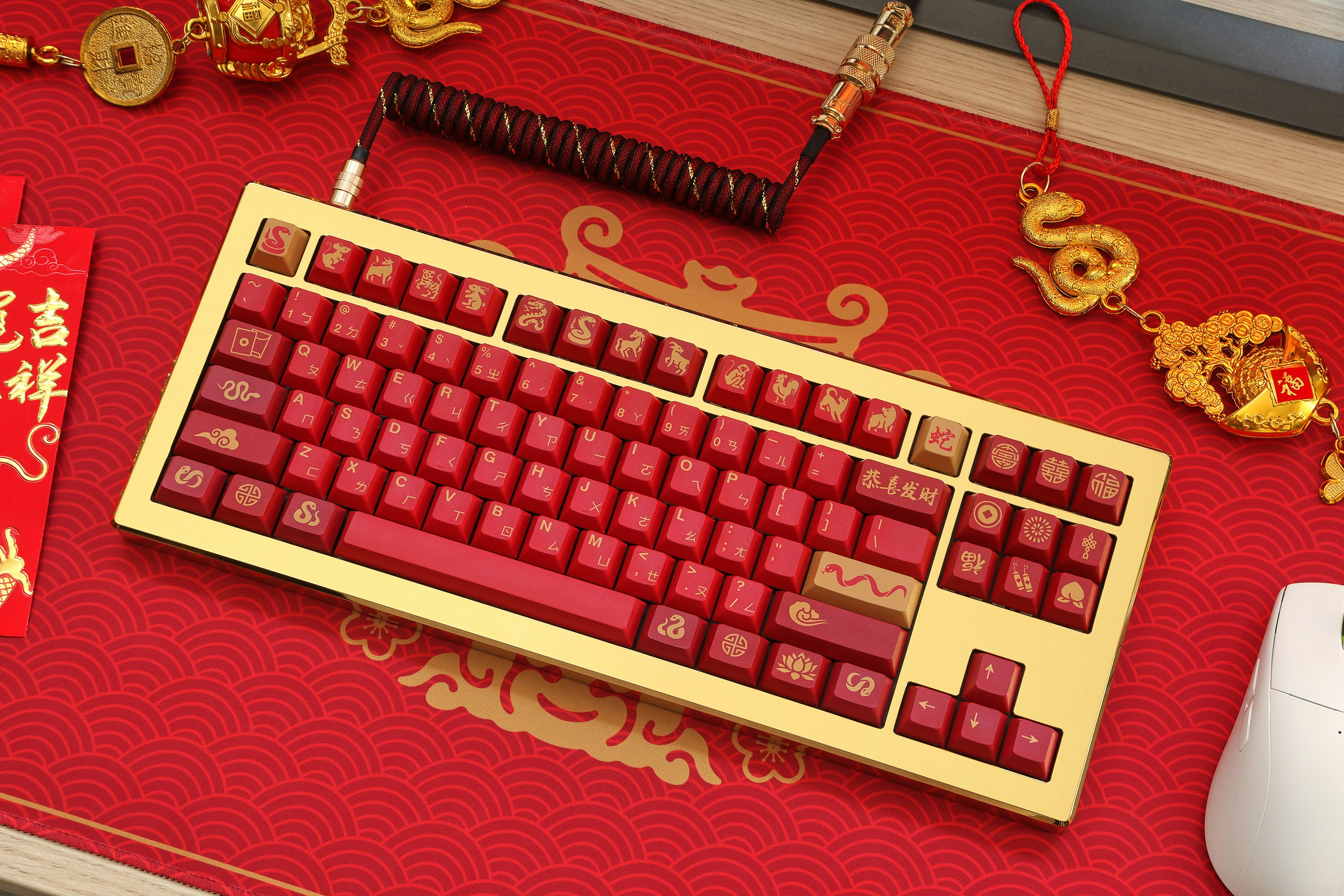 Drop + Boba.Types Lunar New Year Desk Mat
