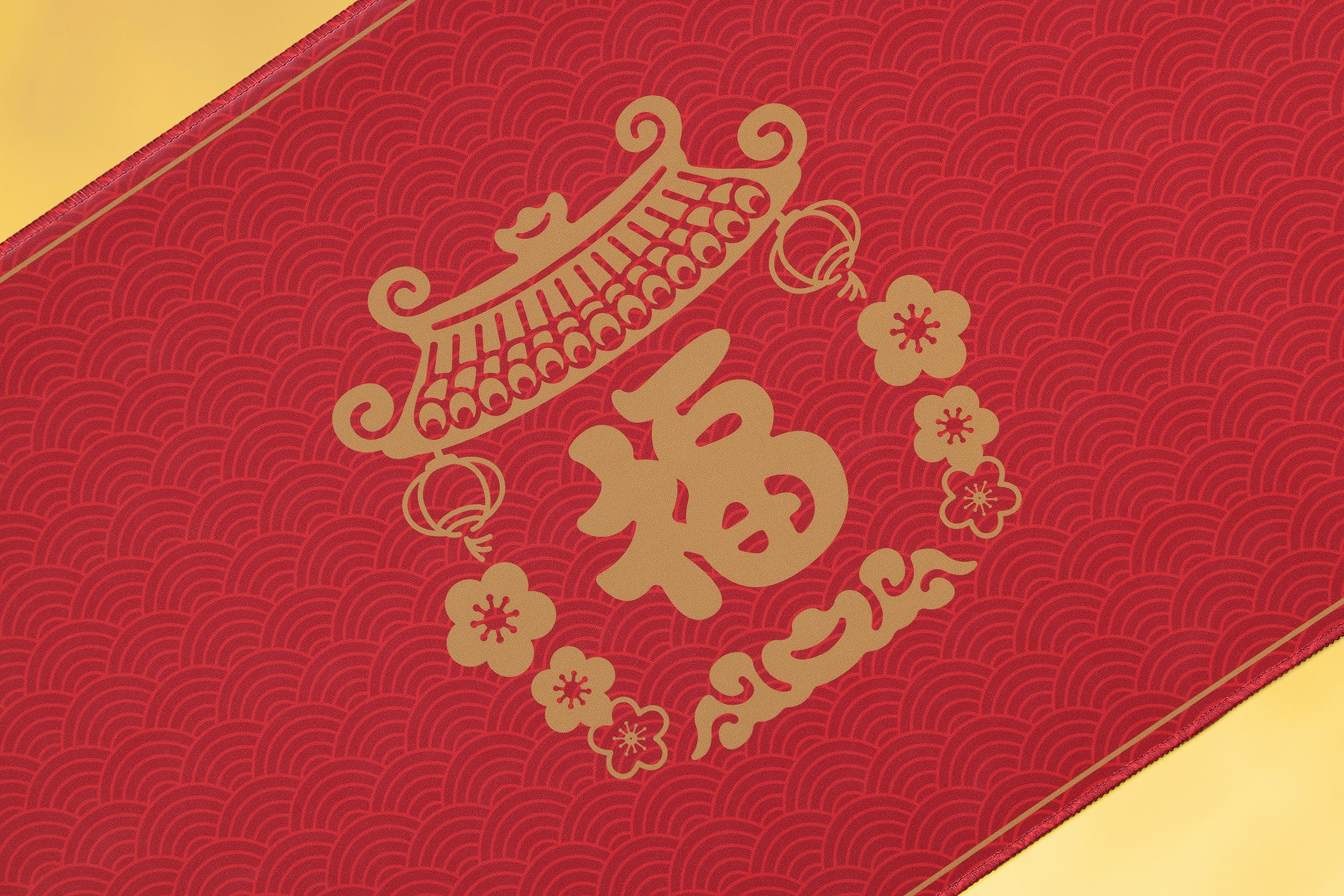 Drop + Boba.Types Lunar New Year Desk Mat