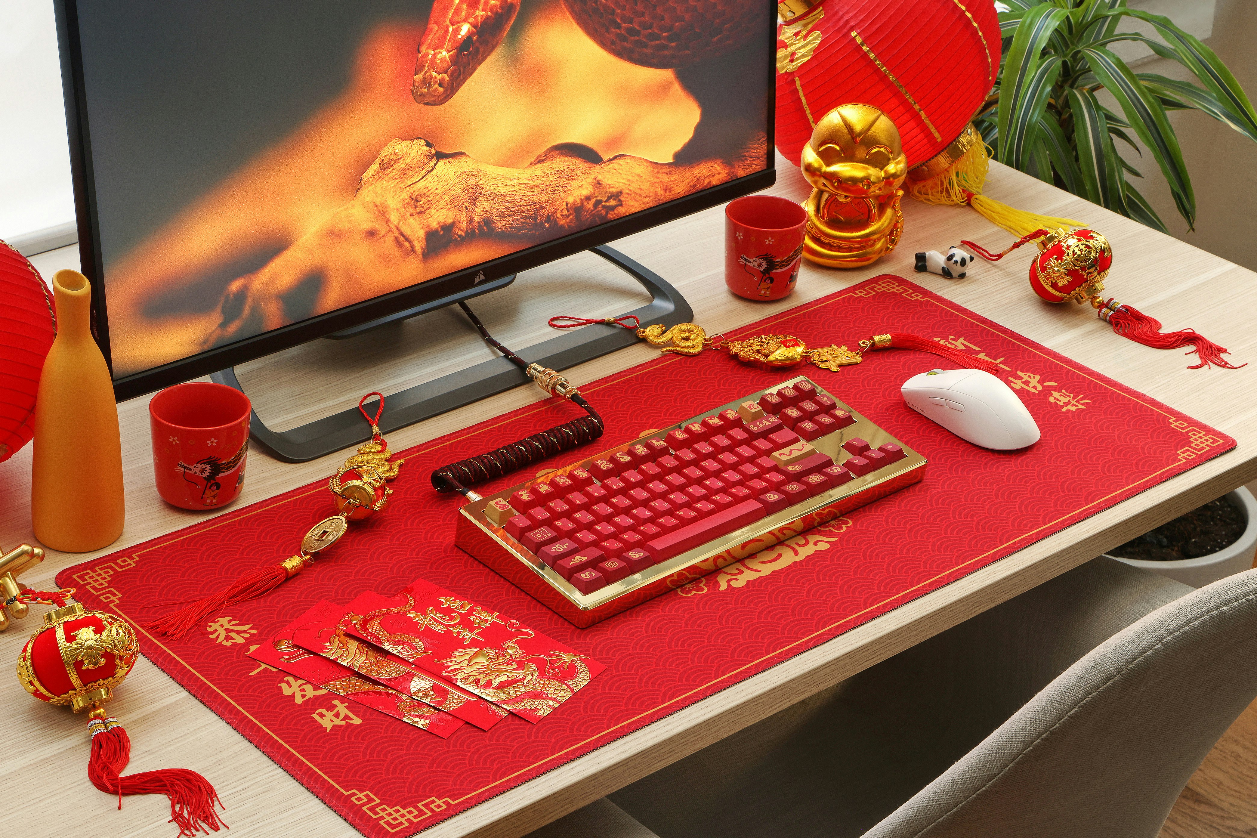 Drop + Boba.Types Lunar New Year Desk Mat