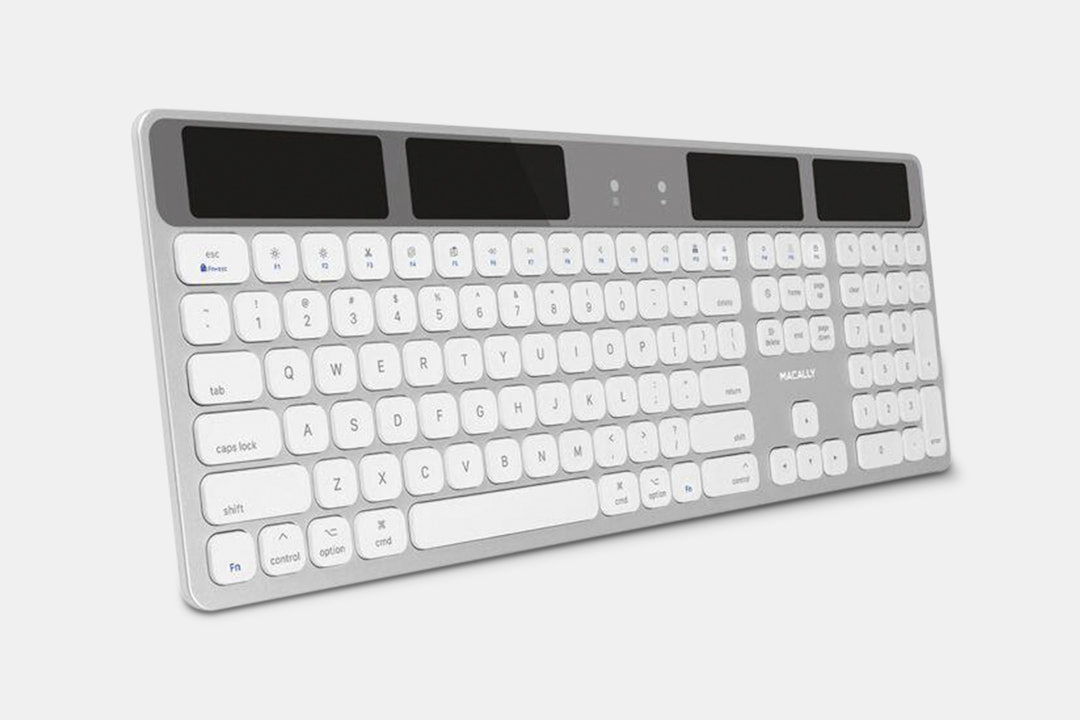 Macally BT & RF Solar-Power Keyboards (PC & Mac)
