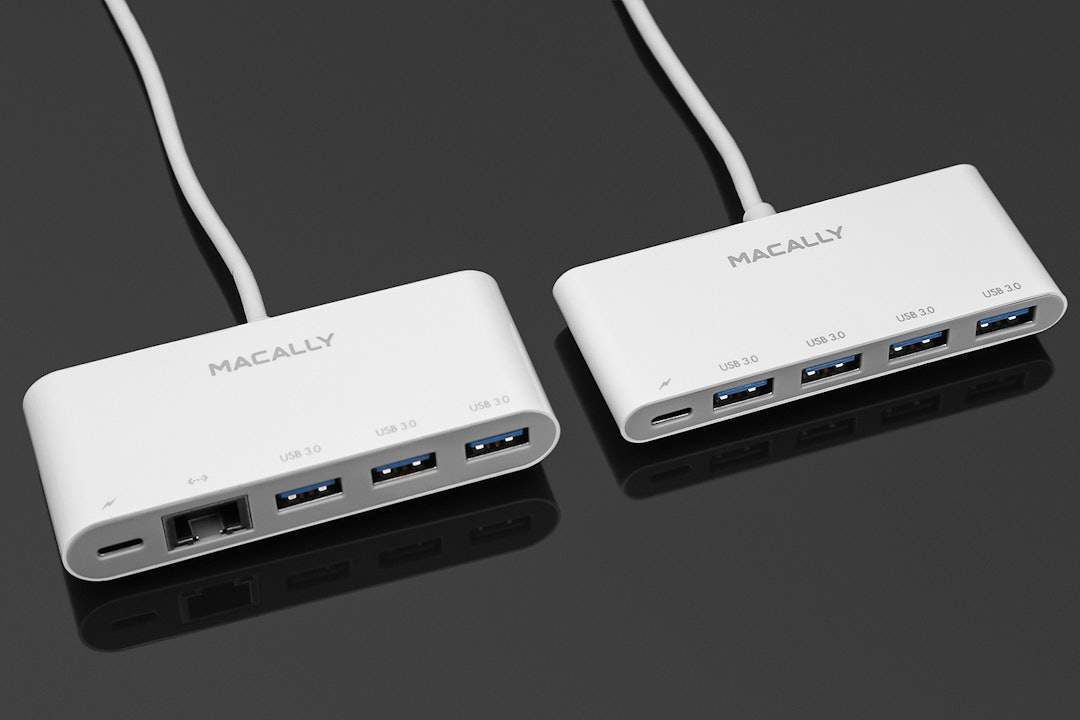Macally USB-C to USB 3.0 Hub w/USB-C Charge Port
