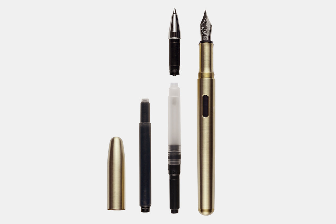 Machine Era Brass/Stainless Steel Fountain Pen Kit