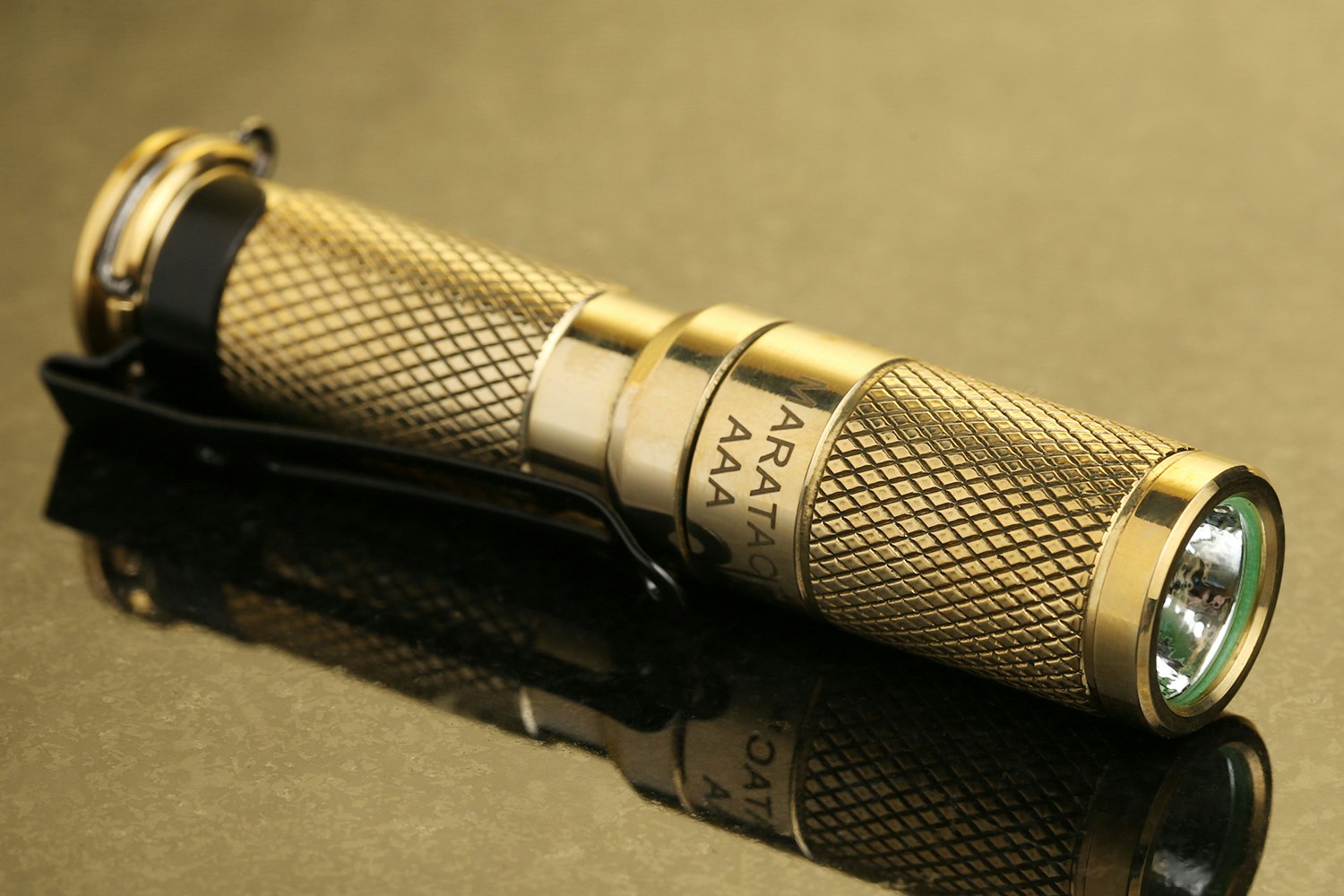 Maratac AAA Brass Flashlight Flashlights Pocket Flashlights Drop
