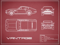 Aston Martin V8 Vantage - Red