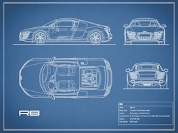 Audi R8 - Blue