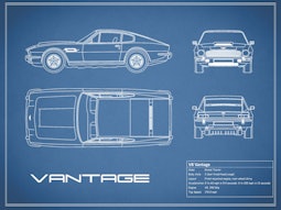Aston Martin V8 Vantage - Blue