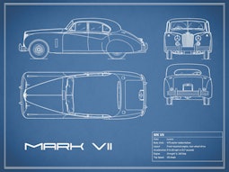 Jaguar MK VII - Blue