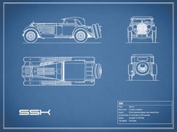 Mercedes-Benz SSK - Blue