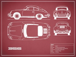 Porsche 356 C - Red