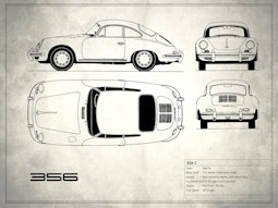 Porsche 356 C - White