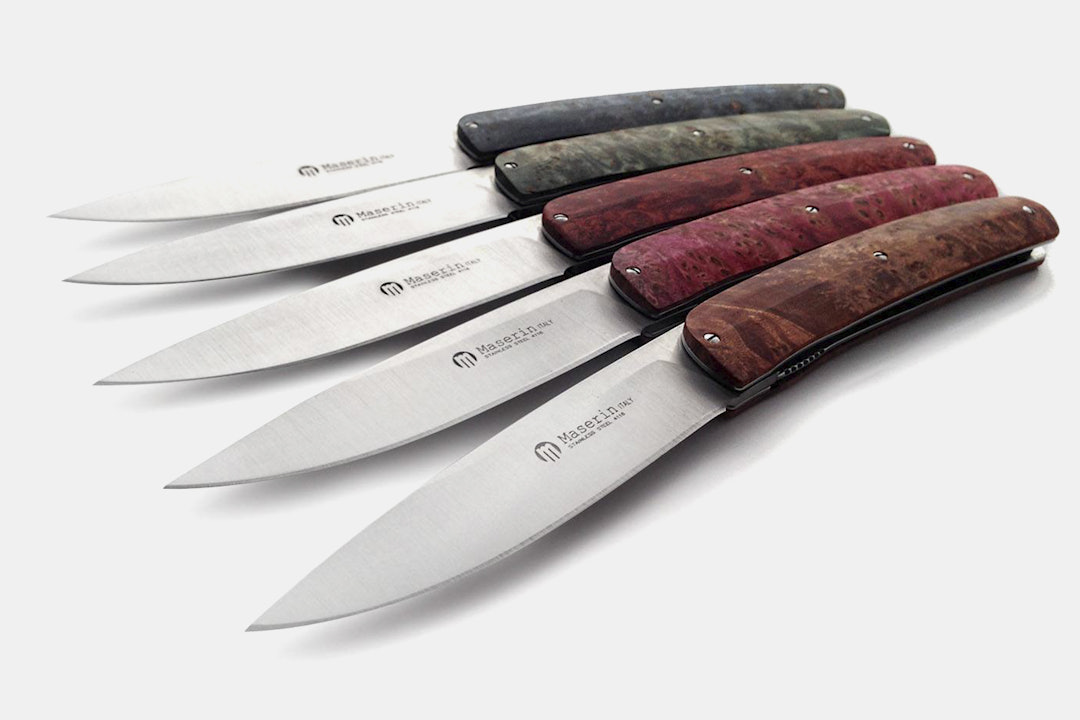 Maserin Gourmet 380 Burl Wood Folding Knife