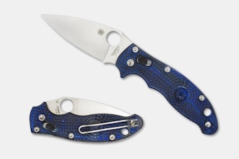 Spyderco Manix 2 – Translucent Blue (FRN Handle + CTS BD1 blade)