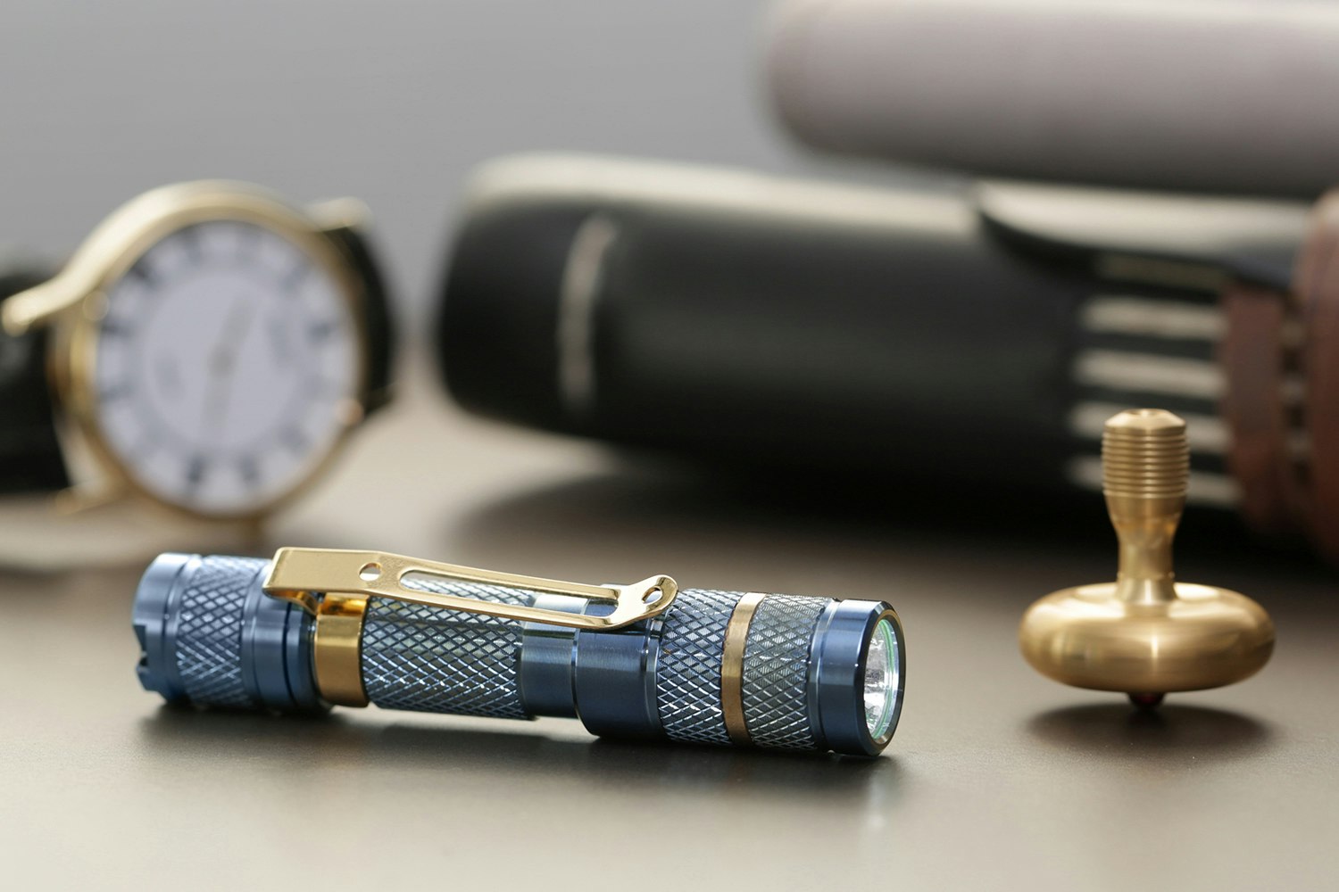 Drop Blue Titanium AAA Flashlight